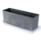 Prosperplast Urbi Case Beton Effect Planter 58x18x19.5cm - Marengo